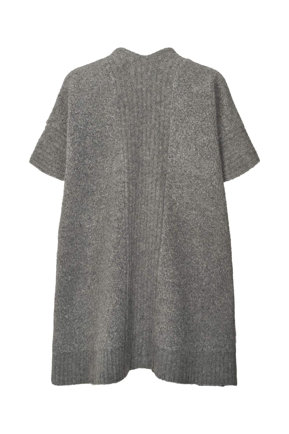 Dorris poncho, onesize - Grey Mel